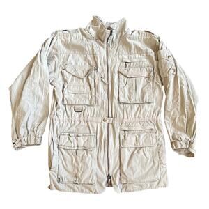 Trail Designs Vintage Utility Cotton Jacket Men’s Size Medium Khaki